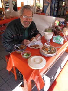 Fresh Fish Tacos and Seven-Sea Soup at the Ensenada open fish market was the way to start our last day in Mexico.