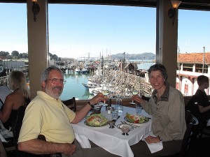 Monika had to have a “Crab Louie” at least once in her life, so we splurged.