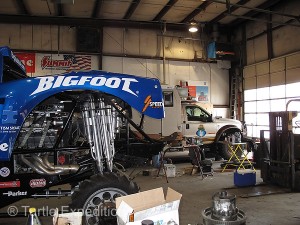 Our Turtles have been in the Midwest Four Wheel Drive shop many times over the years. Gary did the very first story on Bigfoot #1 for Off Road Magazine.