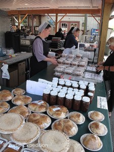 Homemade pies, cakes and jams by the local Amish were a tempting treat.