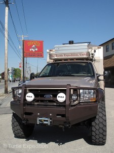 Hoak’s Four Wheel Drive Center was a safe harbor to do final oil & filter change and prepare the truck for shipping.