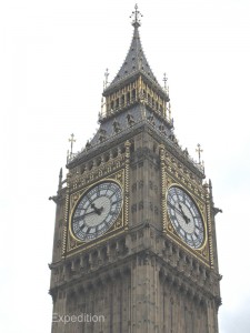 The interesting thing about Big Ben is that it’s not the name of the clock. It's the giant bell that rings on the quarter hour that’s called Big Ben.