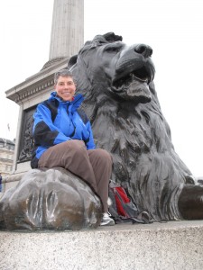 Wherever you go there are amazing beautiful statues. This bronze lion beneath the monument to Lord Nelson in Trafalgar Square begged for a picture.