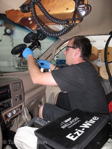 The technicians at Safelite used a unique Ezi-Wire device that cuts the windshield’s rubber seal without damaging the paint or factory trim.