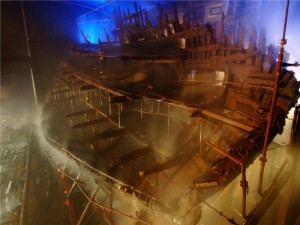 The HMS Mary Rose, King Henry VIII favorite warship is now preserved in its own museum at Portsmouth, England