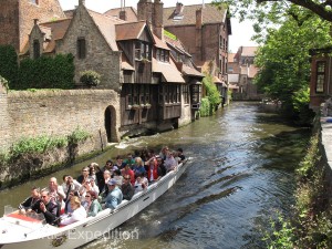 One of the best ways to see the town was by tour boat along the canals.