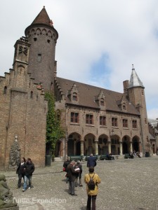 The Burg Square is one of two medieval cores in town.