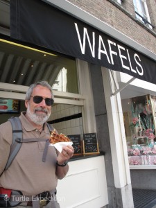 We have all heard of “Belgium Waffles”, but we had to taste one of Belgium’s specialties. Delicious without any topping. Melted chocolate is a favorite.