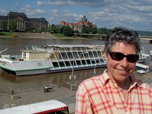 Monika’s smile was enough to chase the rain clouds away for our last day in the Dresden. 