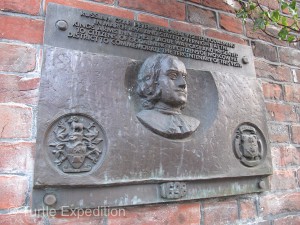 This plaque was placed 300 years after Czar Peter the Great visited Godalming. 