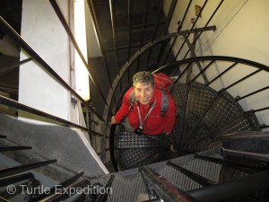 Yes, you can climb to the top. It's only 1,161 steps to the top. Are we there yet?