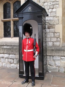 Like Buckingham Palace, the Royal Guards keep a watchful eye.