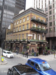 Old pubs like this corner bar still hold the British charm.