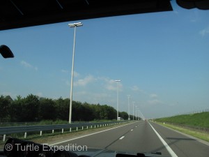 Modern Belgium highways were a dream to drive.
