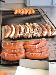 Aside from cheese and chocolate, a grilled Swiss Cervelat or Bratwurst is a must.