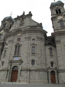 The beautiful cathedral and monastery in Einsiedeln is one of the most famous pilgrimages sites in Switzerland. 