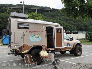 A big MIGROS shopping center gave us a good escape from the stop-and-go rush hour traffic.