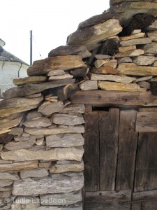 The unique stacked rock construction of the houses using materials available is marvelous.