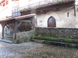 The town “Laundromat” still had its well-used scrubbing stones in place.