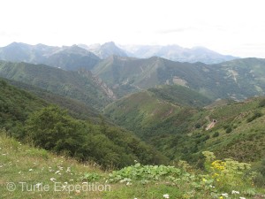 The view from Pájares Pass back towards Asturias was spectacular.