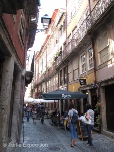 The narrow cobblestone streets of Porto were far too narrow for vehicles of any size.