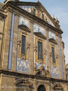 Many of the buildings in Porto are decorated with Portugal’s famous Azulejo tiles.