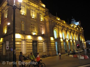 Historically, the main train station was a center of commerce and transportation.