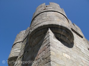 The massive stone towers of the castle built by the Count of Benavente were impressive.