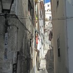 Narrow streets in old Lisbon were fun to wander through.
