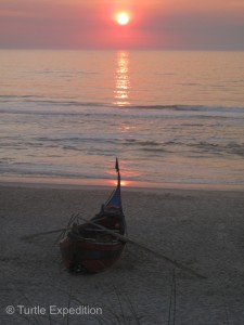 Every evening we were treated to a beautiful sunset from the top of the sand dunes.