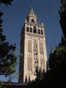 The original Mosque’s main minaret was incorporated to form the Giralda bell tower.