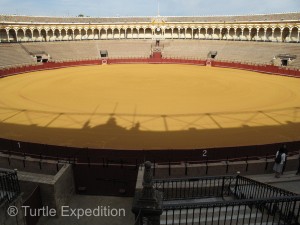 Seville’s “Plaza de Toros” is the most prestigious in Spain.