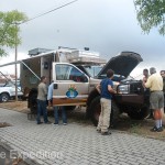 Some of Soares’s 4X4 club members were excited to come for a quick tour of The Turtle V.