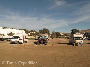 The free camping area of Agua Amarga was less than 100 yards from the water.