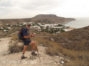 Several hiking trails had been carved into the sides of the mountains.