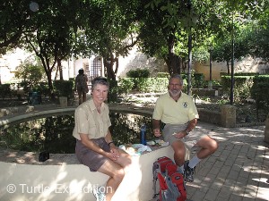 After a relaxing lunch stop in the gardens at the Alcázar we continued on to the Mezquita (Cathedral).