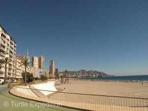 The Benidorm main beach was world class.