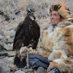 Mongolian Kazakh Golden Eagle hunters spend many years training their beautiful birds and gain their confidence.