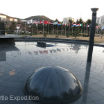 The center of the only UN Cemetery in the World was a beautiful reflection pool surrounded by flags representing all the countries who fought for South Korea's freedom.