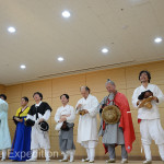 When the performance was over and the masks were removed, we recognize several gentlemen we had previously met at the rice straw sewing work party. (See Blog 4.)