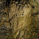 The high rate of water flow has prevented the building up of more typical stalagmites and stalactites but there were amazing examples of flowstones, brimstones, popcorn, pipes and curtains.