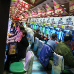 Slot machine arcades were amazingly popular.