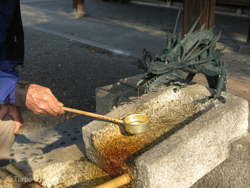 We loved this cute drinking fountain at a local open market place.