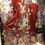 The beautiful silk used for the kimonos is often hand painted.