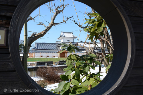 The Kanazawa castle's wood work was quite amazing.