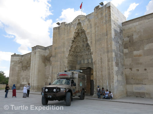 The Aksaray-Sultanhan is the largest Caravanserai in Turkey.