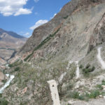 Winding our way up the canyon walls above the Iskandar River, the dirt road had some great views and some interesting hairpin corners.