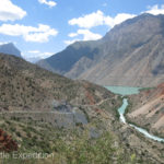 Winding our way up the canyon walls above the Iskandar River, the dirt road had some great views and some interesting hairpin corners.