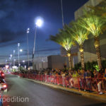 Thousands of spectators lined up hours before the start of the SEMA CRUISE when all the specialty vehicles parade from the convention halls to the Gold Lot for the start of SEMA IGNITED.