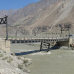 The bridge over the silt-laden Vanj had definitely seen better days.